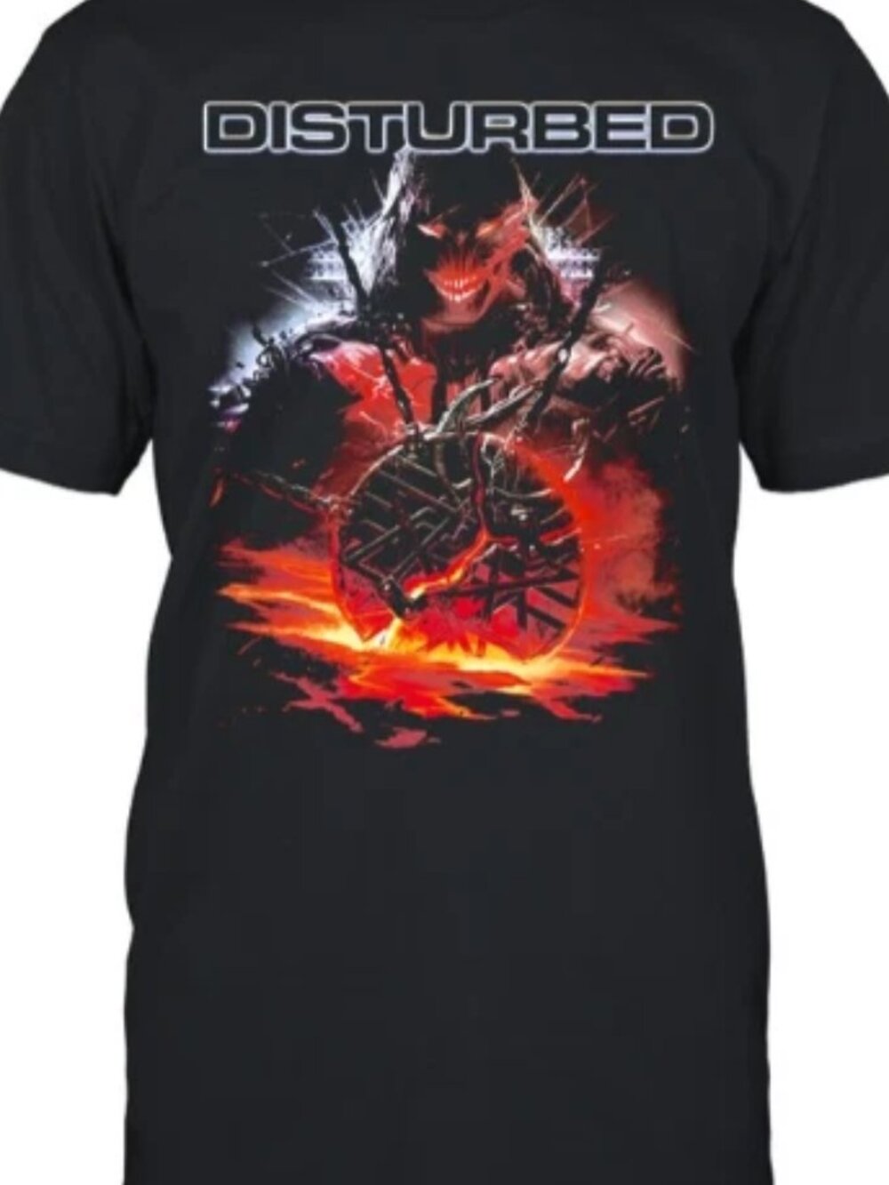 Disturbed Classic Logo Tour Style Unisex Tee